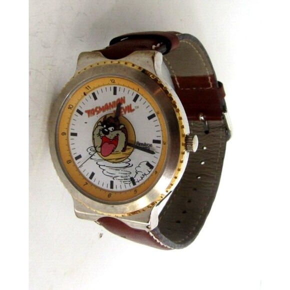 Looney Tunes Tazmanian Devil Vintage Armitron Watch With Orig Case Rare HTF - Picture 3 of 10